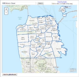 Neighborhood Organizations Map
